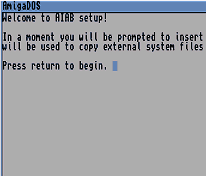 Friendly AmigaDOS screen